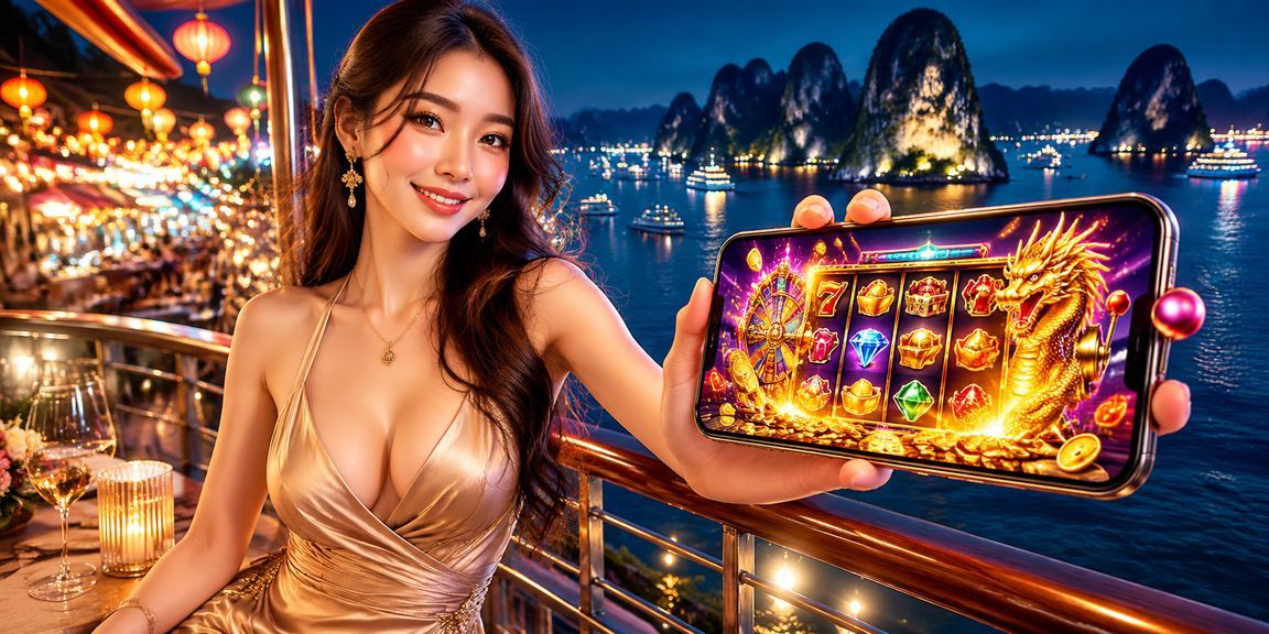 Người dùng tại Hạ Long chơi slot game và quản lý giao dịch trên d2o