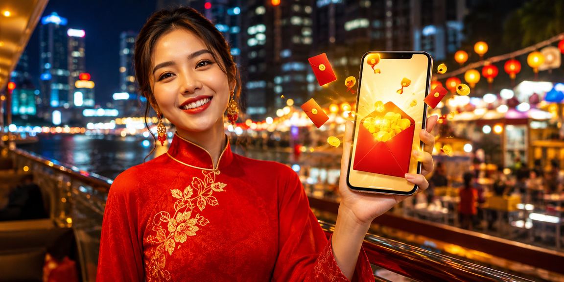 Phụ nữ mặc áo dài nhận thưởng đỏ tại TP. Hồ Chí Minh – trải nghiệm giải trí Việt